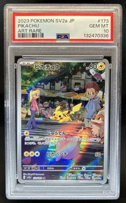 2023 Pokemon SV 151 JP Pikachu Art Rare #173/165 PSA 10 GEM MINT - Image 1
