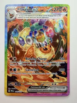 Pokemon Flareon ex Special Illustration Rare Holo Card 146/131 - Image 1