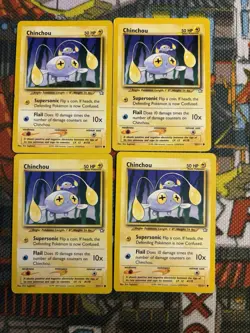 Pokemon Chinchou 55/111 Common (x4) - WOTC VINTAGE - Set Of 4 💎🔥 - Image 1