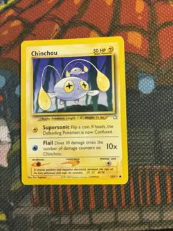 Pokemon Chinchou 55/111 Common (x4) - WOTC VINTAGE - Set Of 4 💎🔥 - Image 3