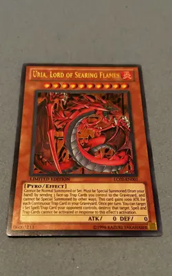 Yugioh Uria, Lord Of Searing Flames LC02-EN001 Ultra Rare Limited Edition NM - Image 1