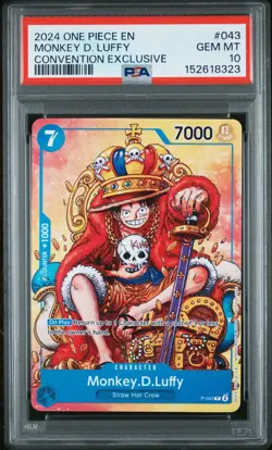 Monkey.D.Luffy (Convention Promo 2024) P-043 One Piece Promotion Psa 10 - Image 1