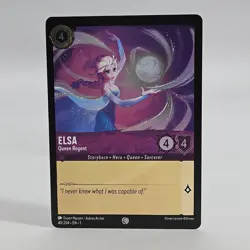 Lorcana First Chapter Elsa Queen Regent Cold Foil 40/204 Disney Card NM - Image 2