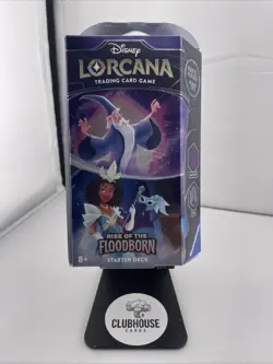 Disney Lorcana: Rise of the Floodborn Starter Deck - Amethyst and Steel - Image 1