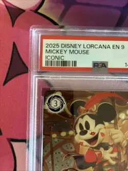 DISNEY LORCANA FABLED ICONIC MICKEY MOUSE BRAVE L PRINCE Graded PSA 10 - Image 2