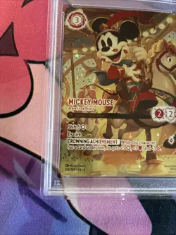 DISNEY LORCANA FABLED ICONIC MICKEY MOUSE BRAVE L PRINCE Graded PSA 10 - Image 4