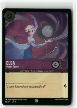 Elsa 40/204 Queen Regent Foil The First Chapter Disney Lorcana TCG - Image 1