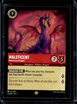2023 Disney Lorcana Maleficent - Monstrous Dragon #113/204 - Image 1