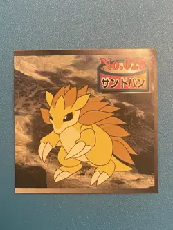 Sandslash Pokemon Sticker Seal Nintendo TCG Vintage Top Japanese Rare #028 - Image 1