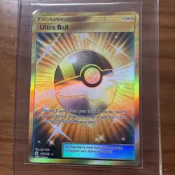 POKEMON TCG ULTRA BALL 161/149 S&M BASE SET SECRET RARE!! MINT - Image 1