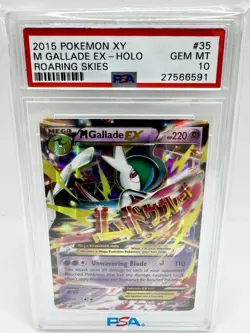 PSA 10 Gem Mint Pokemon XY Roaring Skies #35 Mega Gallade Ex - Image 1