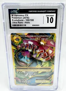 CGC 10 M Venusaur EX 100/108 Pokemon Evolutions 2016 English - Image 1