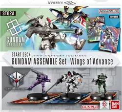 BANDAI Gundam Card Game Start Deck Gundam Assemble Set Wings of Advance ST02A - Image 1