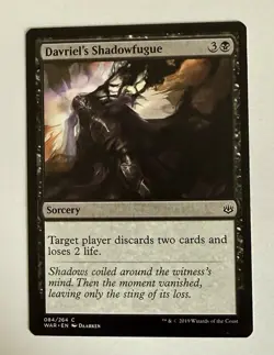 Davriel's Shadowfugue #84 (LP) War of the Spark WAR Magic MTG - Image 1