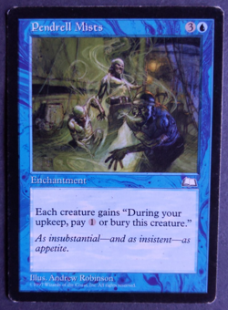 MTG Pendrell Mists | Weatherlight | LP | Rare Enchantment | Old Border | - Image 1