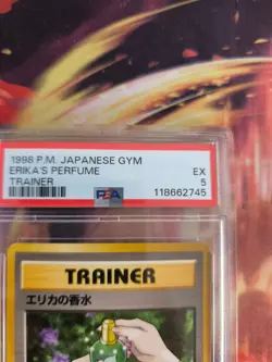 Pokemon Card Erika's Parfum Vintage Japanese Gym heroes 1998 PSA 5 - Image 4