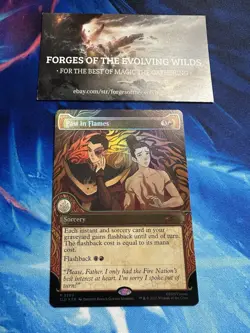 Past in Flames Foil Avatar: The Last Airbender One with the Elements Secret Lair - Image 1