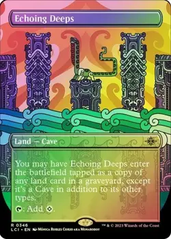 Echoing Deeps Foil Borderless The Lost Caverns of Ixalan NM MTG - Image 1