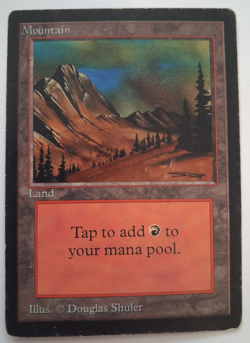 Mountain HP MTG Magic the Gathering Beta Basic Land (B) - Image 1
