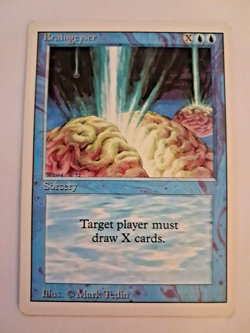 Braingeyser NM Reserved List 3rd Edition Revised MTG Magic the Gathering - Image 1