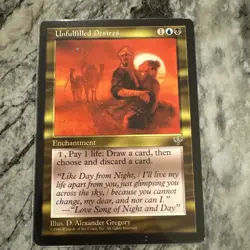 MTG Unfulfilled Desires x1- -Mirage-Lightly Played - Image 1