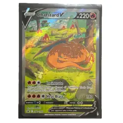 Pokemon Charizard V SWSH260 Sword & Shield Promo Holo Basic Card 220 HP - Image 1