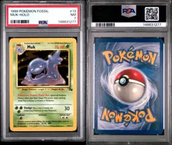 Muk Holo 13/62 1999 Fossil Pokemon TCG PSA 7 NEAR MINT - Image 2