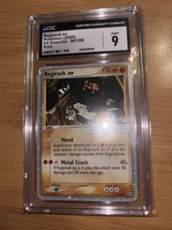 Regirock ex 99/106 Emerald Holo CGC 9 Mint 2005 Mid Era Pokemon Heater Low Pop - Image 2