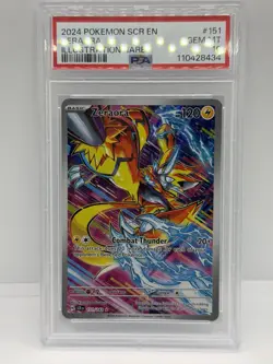 Zeraora 151/142 Stellar Crown Pokemon Illustration Rare Holo PSA 10 - Image 1