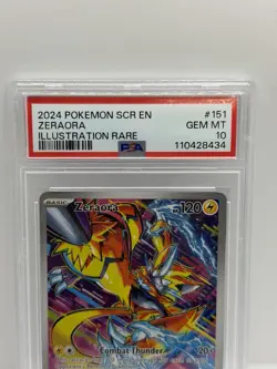 Zeraora 151/142 Stellar Crown Pokemon Illustration Rare Holo PSA 10 - Image 3