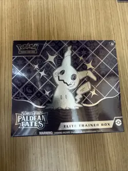 Pokemon Scarlet Violet Paldean Fates Elite Trainer Box ETB Sealed Small tear - Image 1