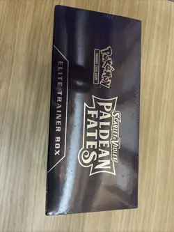 Pokemon Scarlet Violet Paldean Fates Elite Trainer Box ETB Sealed Small tear - Image 3