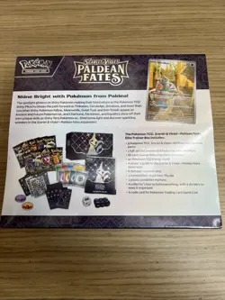Pokemon Scarlet Violet Paldean Fates Elite Trainer Box ETB Sealed Small tear - Image 5