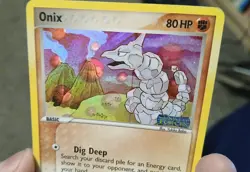 Onix 65/115 Pokemon EX Unseen Forces Reverse Pokeball Holo Stamped 2005 - LP - Image 3