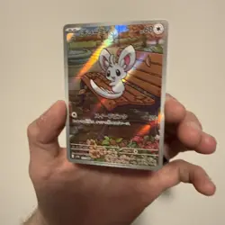 Minccino AR 157/086 Black Bolt sv11B Pokemon Card Japanese Near Mint - Image 1