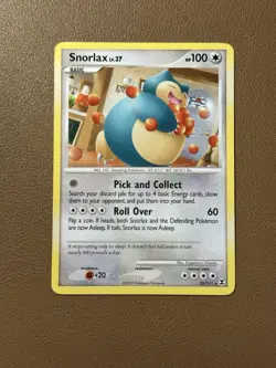 2009 Pokemon Platinum Rising Rivals Snorlax #33/111 - Image 1