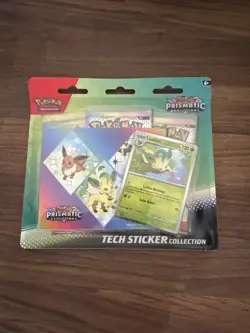Pokemon TCG Prismatic Evolutions Tech Sticker Collection - Leafeon - New Sealed - Image 1