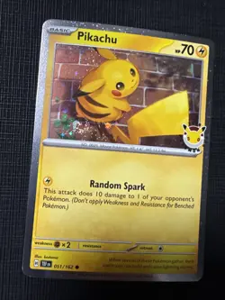 Fart Swirl 🌀 Pikachu 051/162 Cosmos Holo Rare Pokemon Day Promo 2026 TCG NM - Image 4