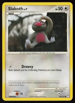 Slakoth 99/123 Common Mysterious Treasures Pokemon Near Mint - Image 1