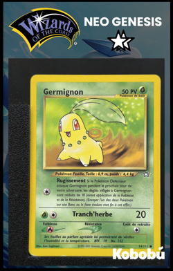 Carte Pokemon Germignon 54/111 Unlimited Ed 2 Neo Genesis Wizards 2 - Image 1
