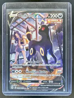 2022 Pokemon SWSH Brilliant Stars Umbreon V Trainer Gallery #TG22/TG30 - Image 1
