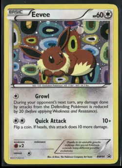 2013 Pokemon Black & White Black Star Promos Eevee - Image 1