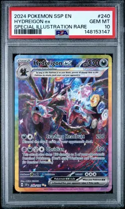 2024 POKEMON SSP EN-SURGING SPARKS SPECIAL ILLUSTRATION RARE HYDREIGON EX PSA 10 - Image 1