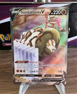 Pokemon TCG Sandaconda V 252/264 Ultra Rare SWSH Fusion Strike - Image 1