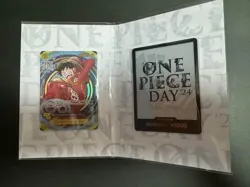 Japanese ONE PIECE Card Game DAY 24 Promo Luffy Premium Collection Near Mint - Image 1