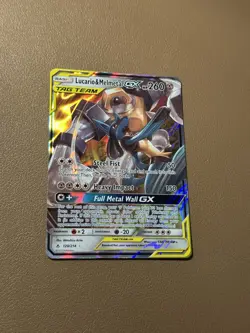 Lucario & Melmetal GX 120/214 Holo GX Rare Unbroken Bonds Pokemon Near Mint - Image 3