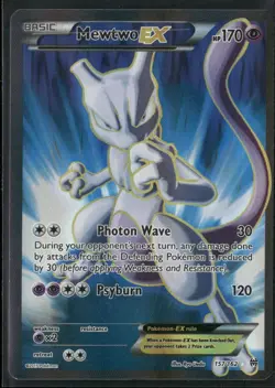 2015 Pokemon XY - BREAKthrough Full Art Mewtwo-EX 157/162 - Image 1