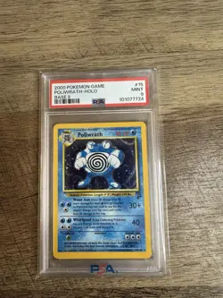 Pokemon Poliwrath Holo Base Set 2 PSA 9! - Image 1