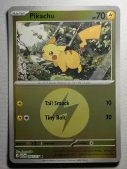 Pikachu (Energy Symbol Pattern) 055/217 Ascended Heroes Pokemon Reverse Holo NM - Image 1