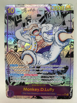 One Piece Card Game Monkey.D.Luffy OP05-119 Manga Rare PROMO English - Image 1